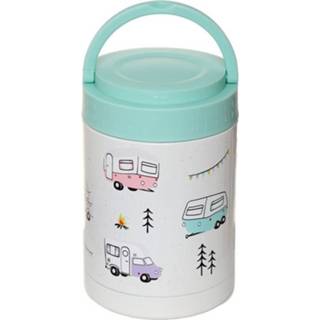 👉 RVS lichtblauw Thermospot/Lunchpot/Snackpot warm en koud 500ml - Wildwood Caravan Park 5055071768170