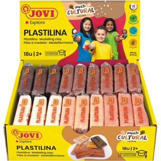 👉 Boetseerpasta multicolor stuks herbruikbare Jovi Plastilina Multicolor, 18 pakjes van 50g 8412027032308