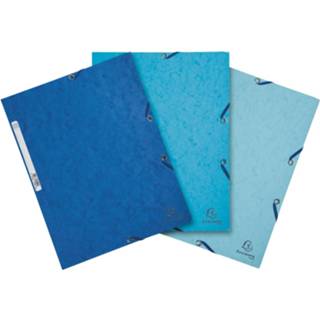 👉 Blauw karton stuks true elastomappen uit Exacompta elastomap karton, ft A4, 3 kleppen, set van in tinten (Oceaan) 3130630555728