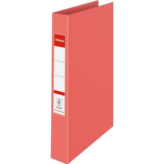 Ringmap roze PP stuks ringmappen van kunststof Esselte Colour'Breeze ringmap, 2 ringen, PP, ft A4, met harde kaft, koraal 4049793075518