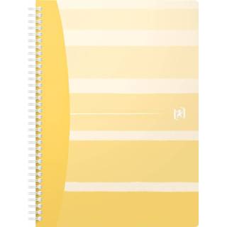 👉 Oxford Iconics spiraalschrift, ft B5, 120 bladzijden, geruit 5 mm, geassorteerde kleuren