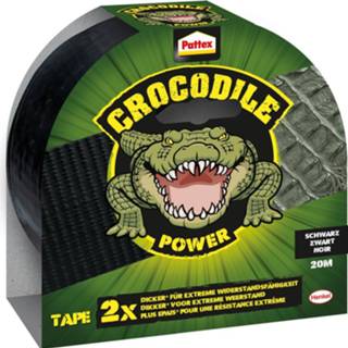 👉 Plakband zwart stuks Pattex Crocodile Power Tape lengte: 20 m, 4057278007954