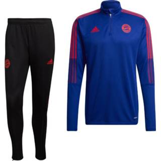 👉 Trainingspak blauw zwart trainingspakken Adidas Bayern Munchen Drill 2021-2022 Donkerblauw