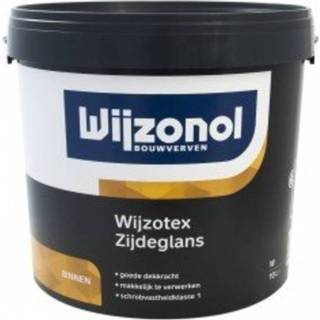 👉 Wit steenachtig topklasse professioneel waterbasis muurverf zijdeglans Wijzonol Wijzotex 8712952061597