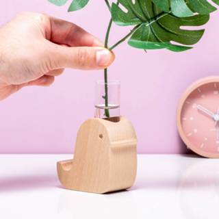 👉 Houten Dierenvaasje - Vogel 612615111769