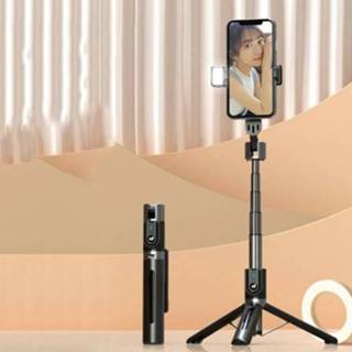 👉 Mobiele telefoon active Tripod Bluetooth Afstandsbediening Live Selfie Stick, Specificatie: P96D Enkele Licht