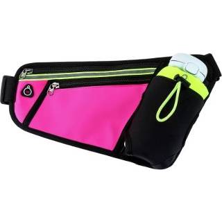 Heuptas rood rose active Triangle Sports Running mobiele telefoon waterfles tas, maat: 10 inch (rose rood)