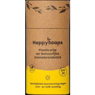 👉 Zonnebrandstick limoen HappySoaps - 100% plasticvrije cosmetica SPF 20 Fresh Lime 8720256109945