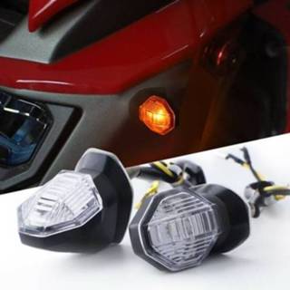 👉 Motorfiet active 1 Paar Motorfiets Stuurlamp Kleine Shark LED Highlight (MK-100)