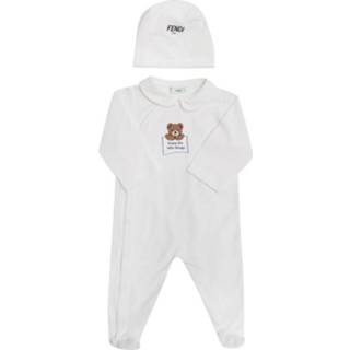 👉 Rompertje unisex wit Romper suit & beanie