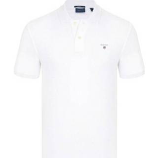 👉 Shirt witte XL male wit Gant Pique T-shirt