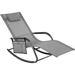 Lounge stoel staal textiel Color-Grijs One Size grijs O'Daddy loungestoel 147 x 63 cm staal/textiel 3-delig 8718657957920