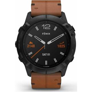 👉 Smartwatch onesize male zwart Garmin - Uomo 010-02157-14 Fenix 6X Sapphire