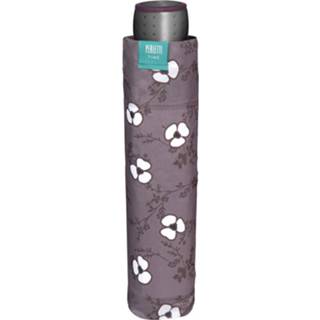 👉 Paraplu grijs microfiber One Size Color-Grijs vrouwen Perletti mini Time dames 97 cm 8719817661480