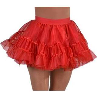 👉 Petticoat rood polyester m Color-Rood vrouwen Magic Design kort dames maat 5414349149255