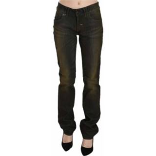 👉 Spijkerbroek vrouwen zwart Washed Low Waist Slim Fit Denim Pants Jeans