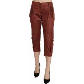 👉 Broek vrouwen rood Cotton Capri Trousers Pants