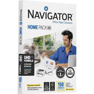 👉 Printerpapier wit XS stuks true printen Navigator Home Pack printpapier ft A4,80 g, pak van 150 vel 5609927083773