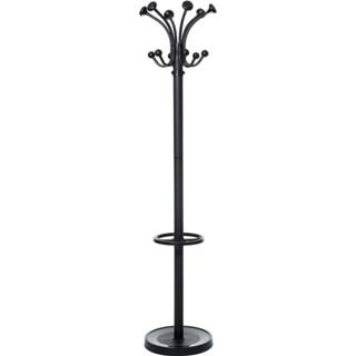 👉 Kapstok zwart stuks kapstokken Maul MAULnubis, hoogte 176 cm, 20 kledinghaken, met parapluhouder 4002390075008