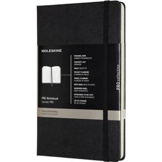 👉 Notitieboek zwart stuks true Hard Cover gebonden notitieboeken ivoor gelijnd Moleskine professional, ft 21,59 x 27,94 cm, gelijnd, harde cover, 189 blad, 8058647620855