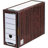👉 Archiefdoos bruin stuks true archiefdozen Bankers Box premium transfer archiefdoos, ft 12,7 x 25,4 35,9 cm, houtnerf 43859530359