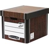 👉 Opbergdoos bruin stuks true archiefdozen Bankers Box premium hoge opbergdoos, ft 33 x 29,8 38,1 cm, houtnerf 43859578290