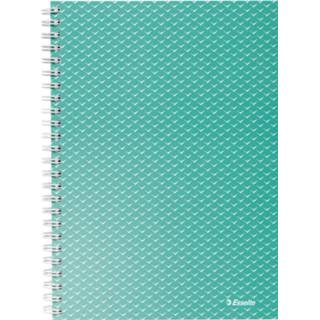 👉 Notitieboek groen stuks notitieboeken Esselte Colour'Breeze met spiraalbinding, voor ft A5, geruit, 4049793075907