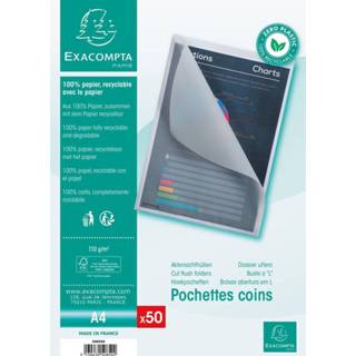 👉 Transparant papier stuks true l-mappen uit karton Exacompta L-map Cut-flush, van 110 g/m², pak 50 3130630508502