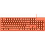 👉 Toetsenbord oranje active Ajazz DKS100 104 toetsen Office Luminous Game Tea Axis mechanisch toetsenbord, kabellengte: 1,5 m (oranje)