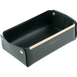 👉 Mand bruin klein active mannen Desktop Lederen Opslag Sundries Sieraden Key Opbergdoos, Grootte: (Bruin)