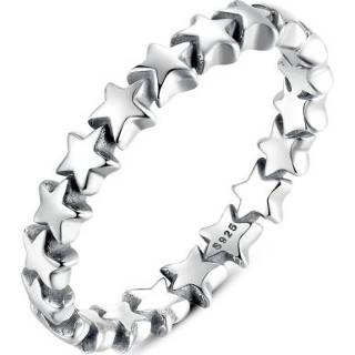 Ringmat zilveren active vrouwen Stervorm 925 sterling sieraden, ringmaat: 7