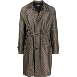 👉 M vrouwen bruin Monogram Print Parka