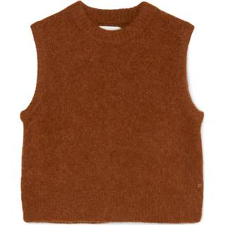👉 Sleeveless XL vrouwen bruin jumper