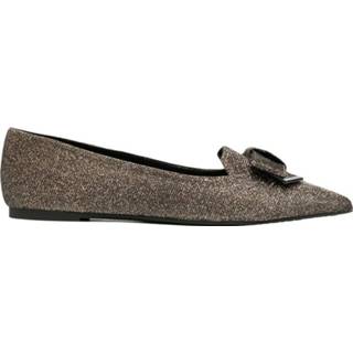 👉 Vrouwen bruin Belle Flex Glitter Flats