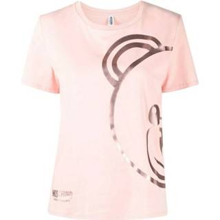 👉 Print T-shirt l vrouwen roze Teddy