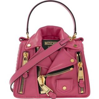 👉 Schoudertas onesize vrouwen roze Shoulder bag with biker jacket motif