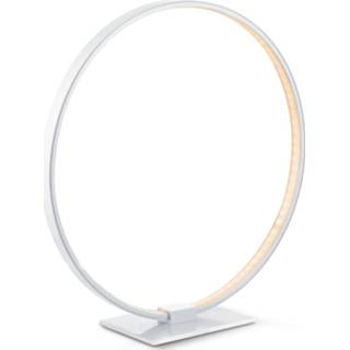 👉 Tafellamp LED gentegreerd aluminium grijs modern binnen zilvergrijs kunststof Home sweet Eclips ↕ 36 - 8718808122450
