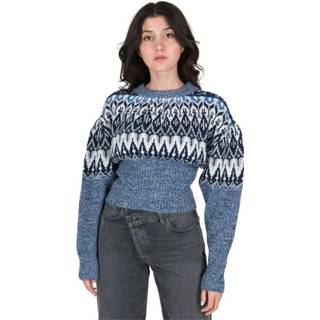 👉 Pullover l vrouwen blauw Pull Round Neck 21Ampu137Ml0131