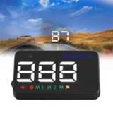 👉 Lichtsensor zwart active Geyiren A5 HUD 3.5 inch Car head-up display met gps-systeem, tweevoudig modus display, lichtsensoren, KM / h MPH snelheid, kompas, snelheidsalarm (zwart)