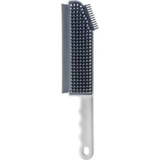 👉 Borstel grijs active 3 In 1 Vloer Bad Cilinder Silicagel Reinigingsborstel (Grijs)