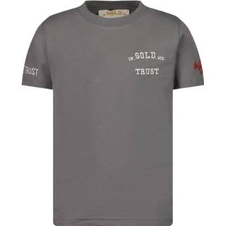 👉 Shirt goud male jongens zwart kinderen In Gold We Trust Kinder t-shirt 2016602309791 2016602231269 2016602231535