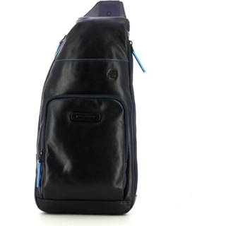 👉 Onesize male zwart Monospalla in pelle Blue Square