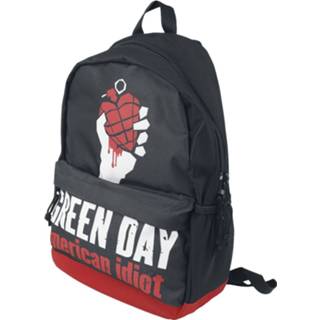 👉 Rugtas donkergroen zwart unisex Green Day - American idiot