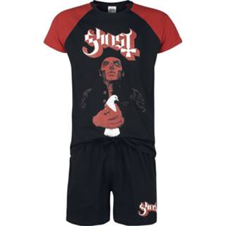 👉 Pyjama wit zwart rood mannen m Ghost - White Dove 4064854445086