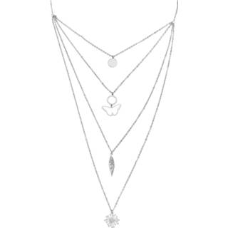 👉 Halsketting zilverkleurig vrouwen Full Volume by EMP - Multilayer Chain 4251392191654
