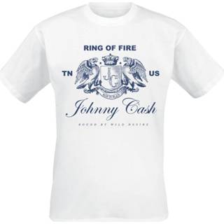 👉 Shirt wit mannen Johnny Ring Cash, - Of Fire Crest T-shirt 4064854499386