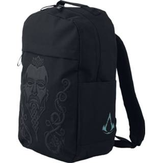 👉 Backpack zwart unisex Assassin's Creed - Valhalla Black Screen Printed Rugtas 8718526124347