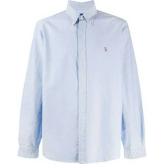 👉 XL male blauw Oxford Skjorte Custom Fit