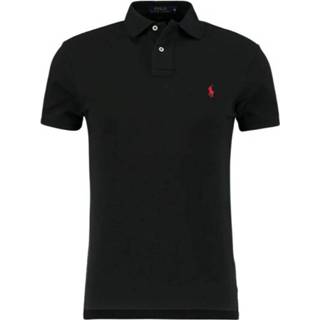 👉 XL male zwart Slimfit Polo