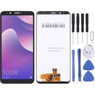 Digitizer zwart active LCD-scherm en volledige montage voor Huawei Y7 Pro 2018 (zwart)